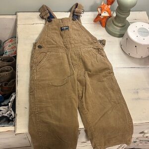 OshKosh B'gosh Tan Corduroy Overalls for Kids